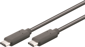 Kabel USB Mcab USB-C - USB-C 1 m Czarny (7001315) 1