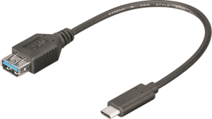 Kabel USB Mcab USB-A - USB-C Czarny (7001305) 1
