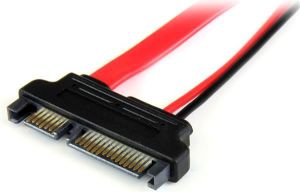 StarTech SATA - SATA Slimline, 0.15m, Czerwony (SLSATAADAP6) 2