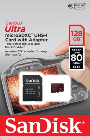 Karta SanDisk Ultra MicroSDXC 128 GB Class 10  (SDSQUNC-128G-GN6IA) 3