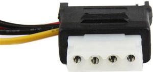 StarTech SATA 15-pin - SATA 15-pin, Czarny (LP4SATAFMD) 2