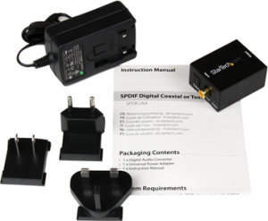 Adapter AV StarTech Toslink - RCA (Cinch) czarny (SPDIF2AA) 4