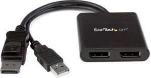 StarTech DisplayPort - DisplayPort, 0.06, Czarny (MSTDP122DP) 1
