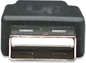 Kabel USB Manhattan USB 2.0 A - Micro-USB B, Męski - Męski, 5 m, Czarny (325691) 3