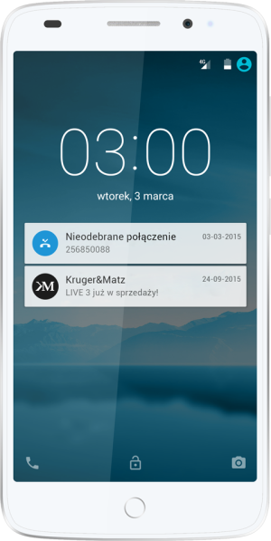 Smartfon Kruger&Matz 16 GB Dual SIM Biały  (KM0428) 1