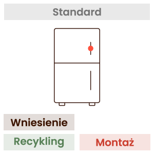 Montaż lodówki (wniesienie, wypoziomowanie, podłączenie, recykling) 1