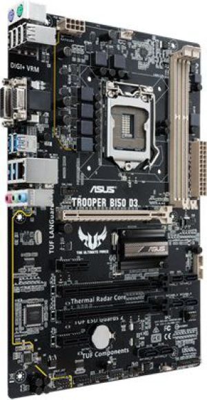 Płyta główna Asus TROOPER B150 D3, DDR3, SATA3, USB 3.0, ATX (90MB0N40-M0EAY0) 5