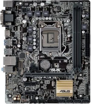 Płyta główna Asus H110M-PLUS D3, H110, DDR3, SATA3, USB 3.1, mATX (90MB0NN0-M0EAY0) 2