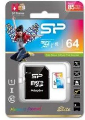 Karta Silicon Power Colorful Elite MicroSDXC 64 GB Class 10 UHS-I/U1  (SP064GBSTXBU1V20SP) 2