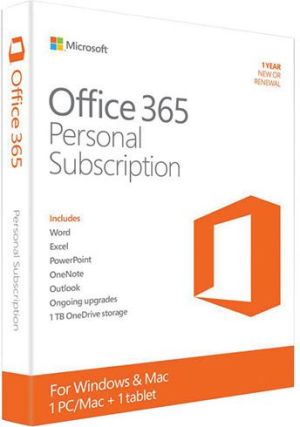 Microsoft Office 365 Personal EN 32/64-bit Subskrypcja 1 rok Medialess (QQ2-00038) 1