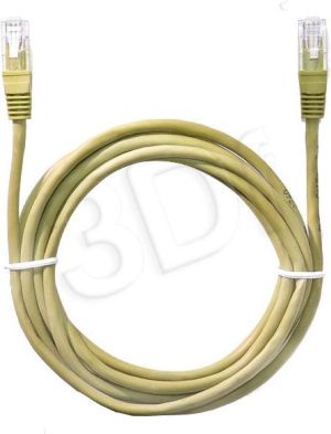 Blow Przyłącze Patchcord Prosty UTP 0,5m, Żółty (2728#) 1