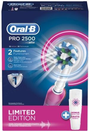 Szczoteczka Oral-B Pro 2500 CrossAction Różowa 2