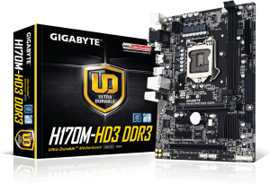 Płyta główna Gigabyte H170M-HD3 DDR3, H170, DDR3, SATA3, USB 3.0, mATX 1