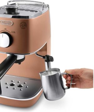 Ekspres ciśnieniowy DeLonghi Ekspres kolbowy Delonghi ECI341.CP (1100W perłowo-miedziany) 2