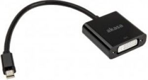 Adapter AV Akasa DisplayPort Mini - DVI-I czarny (AK-CBDP08-20BK) 1