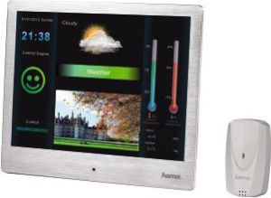 Ramka cyfrowa Hama DPF-97SLBWS Slimline Steel Stacja Pogody (00118569) 2