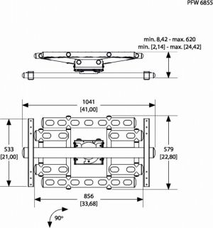 Vogels Uchwyt ścienny PFW 6855 (73201905) 2