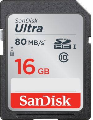 Karta SanDisk Ultra SDHC 16 GB Class 10 UHS-I  (SDSDUNC-016G-GN6IN) 1