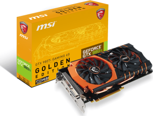 Karta graficzna MSI GeForce GTX 980 Ti Gaming Golden Edition 6GB GDDR5 (V323-024R) 1