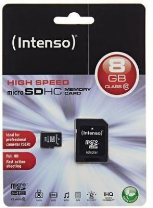 Karta Intenso MicroSDHC 8 GB Class 10  (3413460) 2