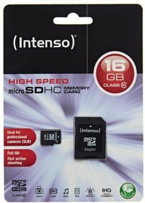 Karta Intenso MicroSDHC 16 GB Class 10  (3413470) 2