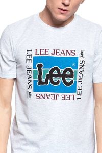 Lee LEE RETRO LOGO TEE SHARP GREY MELE L60YFE03 S 1