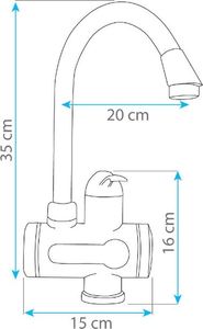 Przepływowy podgrzewacz wody Home Life Digiterm HY30-08 3.2 kW 0.6 MPa (8561-P) 2