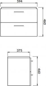 Cersanit Lara Mille 59.4 cm biały (S801-318-DSM) 2