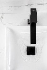 Bateria umywalkowa KFA Logon stojąca czarny (5132-612-81) 4