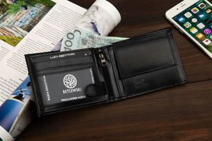 Betlewski BETLEWSKI Skórzany portfel męski CLASSIC 5