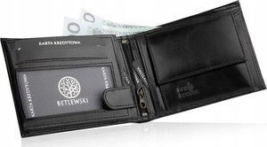Betlewski BETLEWSKI Skórzany portfel męski CLASSIC 8