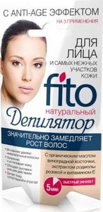 Fitokosmetik 100% Naturalny krem do depilacji twarzy i delikatnych obszarów skóry Anti - age, 3x5ml 1
