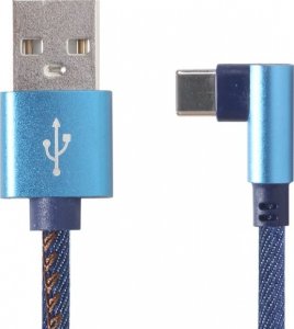 Kabel USB Gembird USB-A - USB-C 1 m Niebieski (CC-USB2J-AMCML-1M-BL) 1