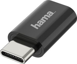 Adapter USB Hama USB-C - microUSB Czarny  (002003100000) 2