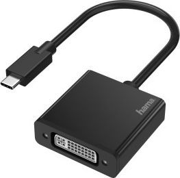 Adapter USB Hama USB-C - DVI Czarny  (002003160000) 1