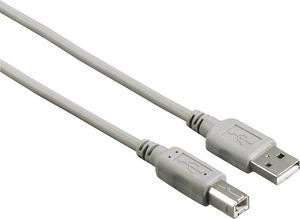 Kabel USB Hama USB-A - USB-B 1.5 m Szary (002009000000) 2