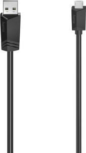 Kabel USB Hama USB-A - microUSB 0.75 m Czarny (002006070000) 2