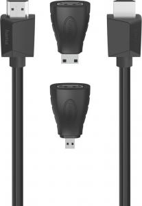 Kabel Hama HDMI - HDMI 1.5m czarny (002007050000) 1