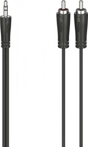 Kabel Hama Jack 3.5mm - RCA (Cinch) x2 1.5m czarny (002051100000) 1