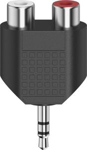 Adapter AV Hama Jack 3.5mm - RCA (Cinch) x2 czarny (002051870000) 1
