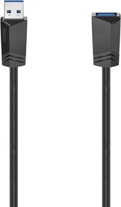Kabel USB Hama USB-A - USB-A 1.5 m Czarny (002006280000) 2