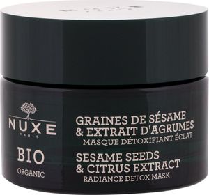 Nuxe NUXE BIO Rozświetlająca maska detoksykująca - ekstrakt z cytrysów i ziaren sezamu 50ml 1