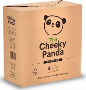 Cheeky Panda Papier toaletowy bambusowy trzywarstwowy 4 rolki w papierze - Cheeky Panda 1