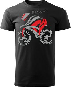 Topslang Koszulka z kolarzem The Fastest męska czarna REGULAR XL 1
