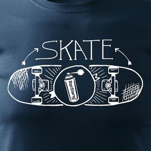 Topslang Koszulka z deskorolką Skate męska granatowa REGULAR S 2