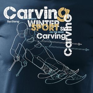 Topslang Koszulka narty narciarz Carving męska granatowa REGULAR L 2