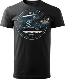 Topslang Koszulka z samochodem Trabant męska czarna REGULAR XL 1