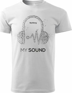 Topslang Koszulka słuchawki My Sound męska biała REGULAR S 1