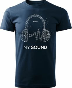 Topslang Koszulka słuchawki My Sound męska granatowa REGULAR XL 1