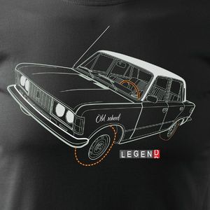Topslang Koszulka z samochodem Fiat 125p męska czarna REGULAR XL 2